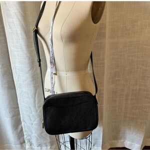 Cuyana Black Leather Crossbody Bag